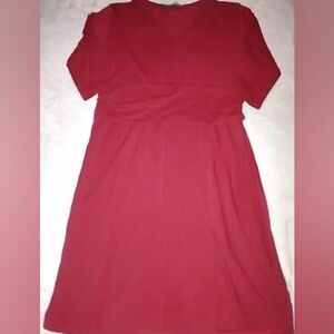 Kimmery Dark Red Midi Dress 2XL Jersey Knit Pre-owned